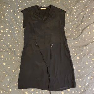 Blue Silk shift dress